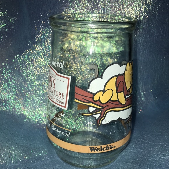 3/$15 Vintage 1997 Disney Pooh’s Grand Adventure Welch’s Jelly Jar Glass #4 - Picture 4 of 5
